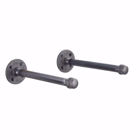 Tool 8 in. Shelf Bracket Black TO2742715